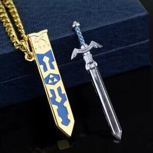 Zelda Master Sword Necklace Tears of the Kingdom Valentine's Day Birthday Gift